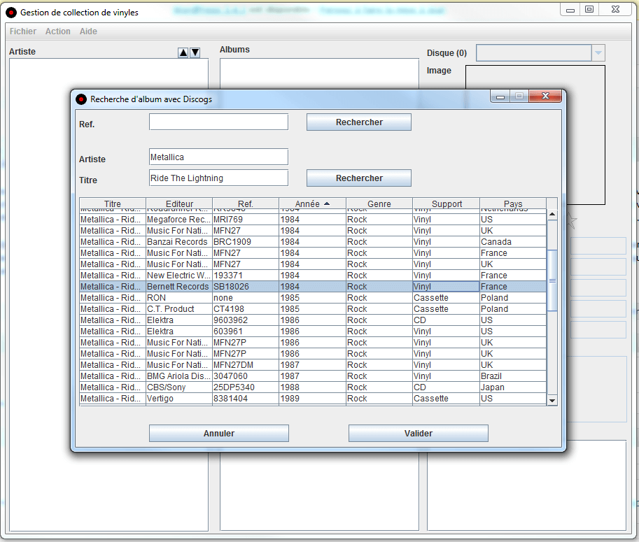 Vinyl Manager import depuis Discogs Vinyle Actu