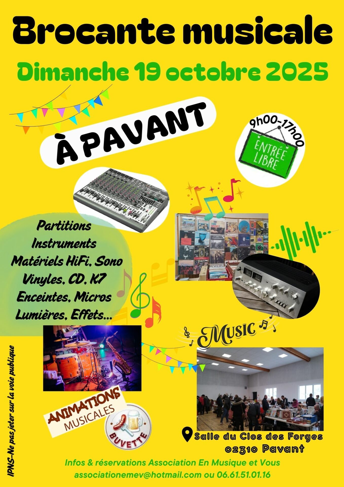 You are currently viewing Brocante musicale à Pavant (02310) le 19 octobre 2025