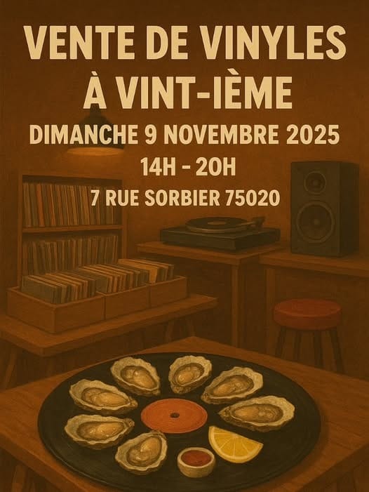 vente de vinyles à vint-ième