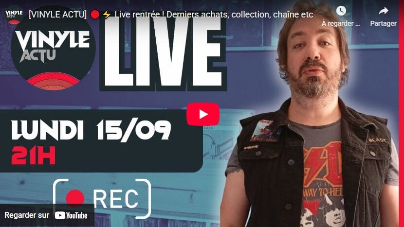Lire la suite à propos de l’article Youtube, live collection vinyle et metal du 15 septembre 2025