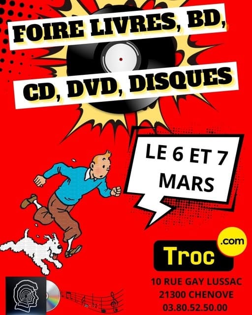 foire livres, bd, cd, dvd, disques