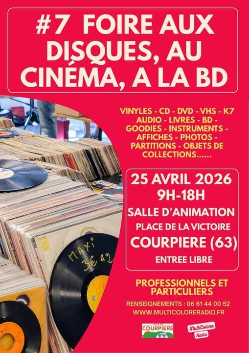 foire aux disques, au cinéma, a la bd