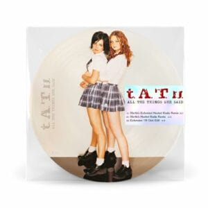 Lire la suite à propos de l’article Sortie vinyle All The Things She Said (Ltd. Picture Disc) par T.a.T.U. le 03 avril 2026