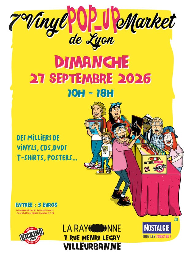 Flyer - 7° Vinyl Pop Up Market de Lyon