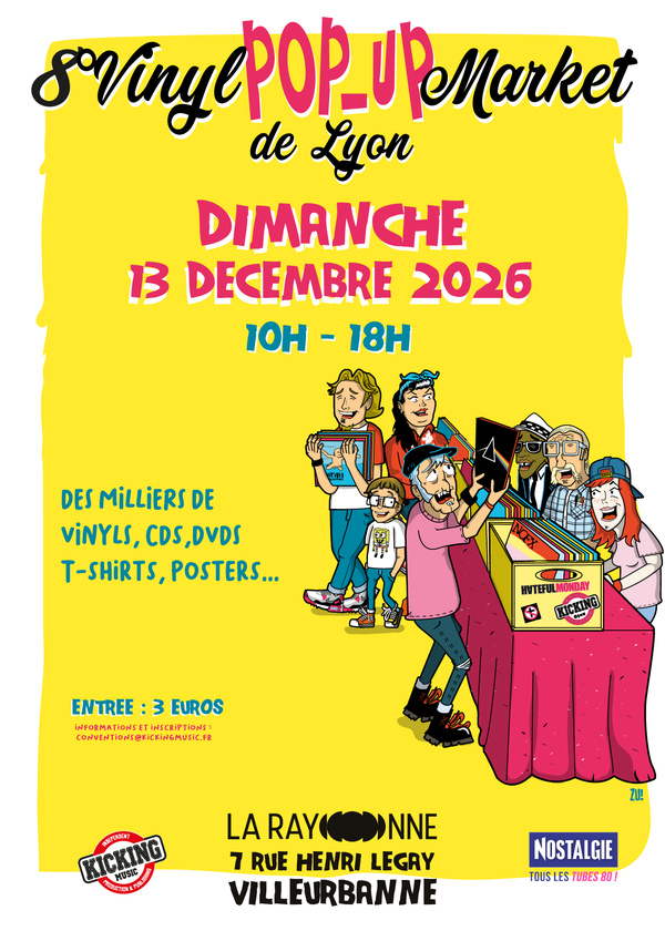 Flyer - 8° Vinyl Pop Up Market de Lyon