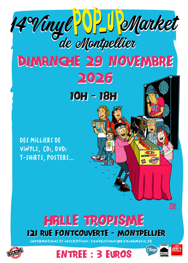 Flyer - 14° Vinyl Pop-Up Market de Montpellier