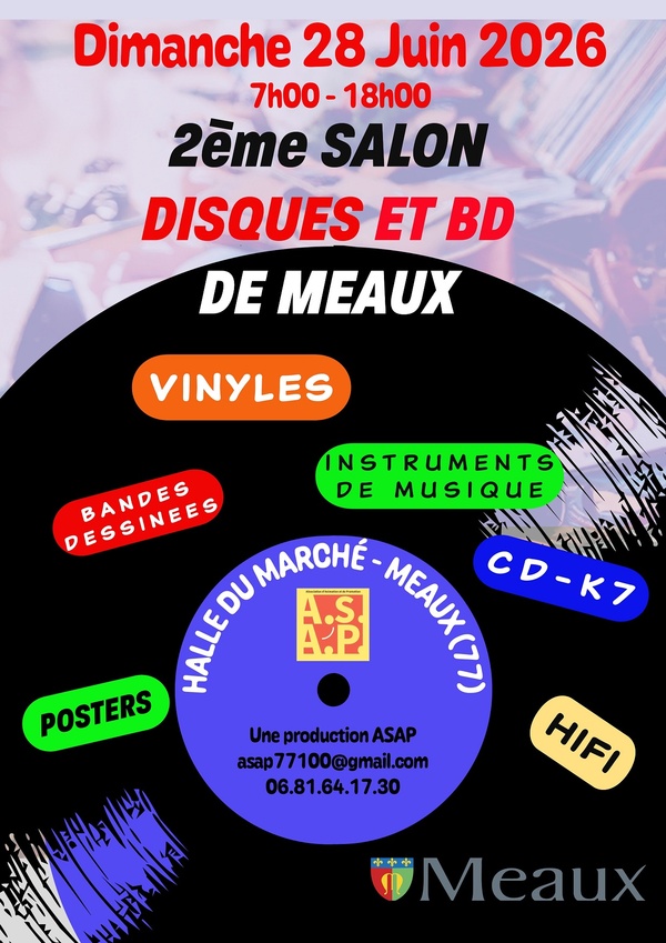 Flyer - 2Ème Salon Disques et Bd de Meaux