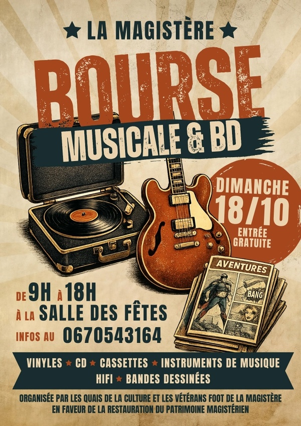 Flyer - Bourse Vinyles, Bds et Instruments