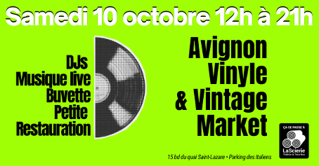 Flyer - Lascierie Vinyle & Vintage Market Avignon