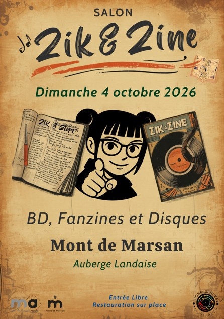 Flyer - Salon Zik & Zine : Bd, Fanzines et Disques